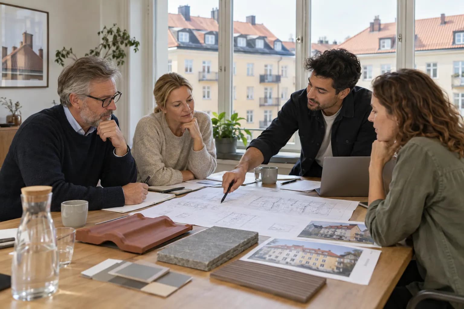 Föreningen planerar sitt takprojekt